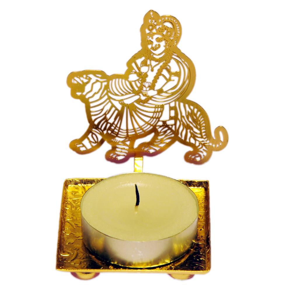 Durga Tiger Tealight Holder