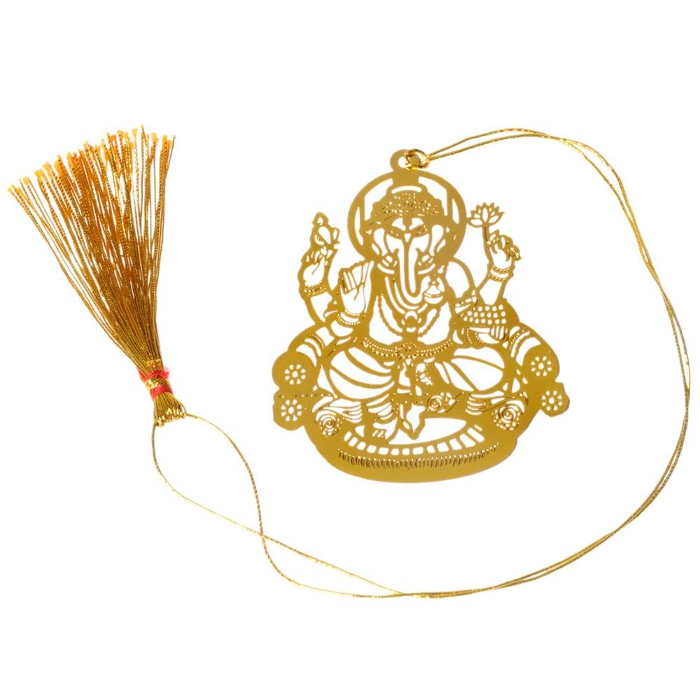 Ganesh Gold Plated Bookmark