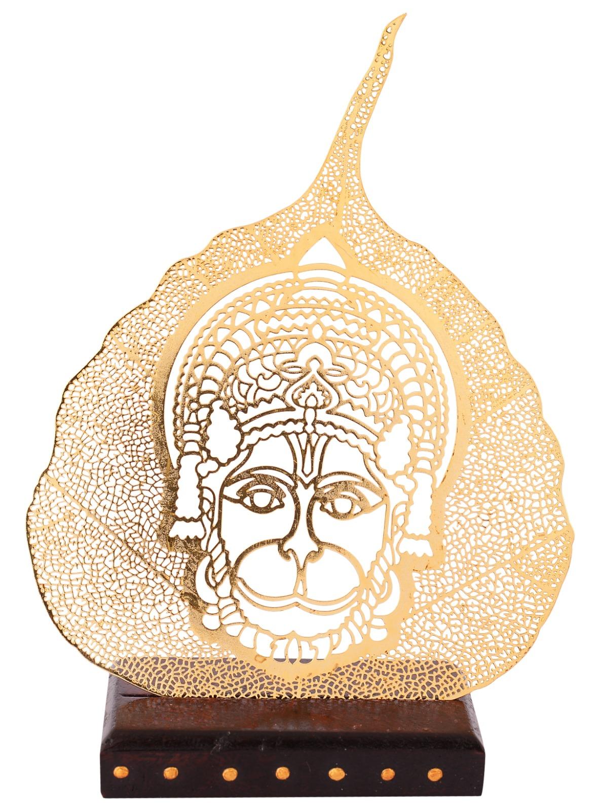 Hanuman Peepal Leaf Sculpture