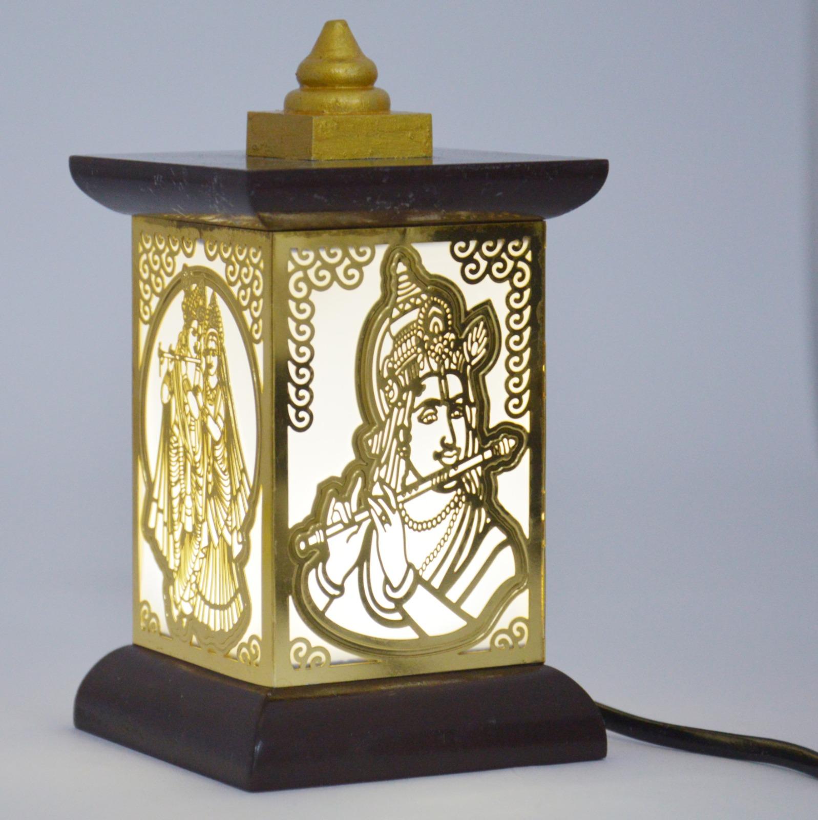 Radha Krishna Temple Lamp