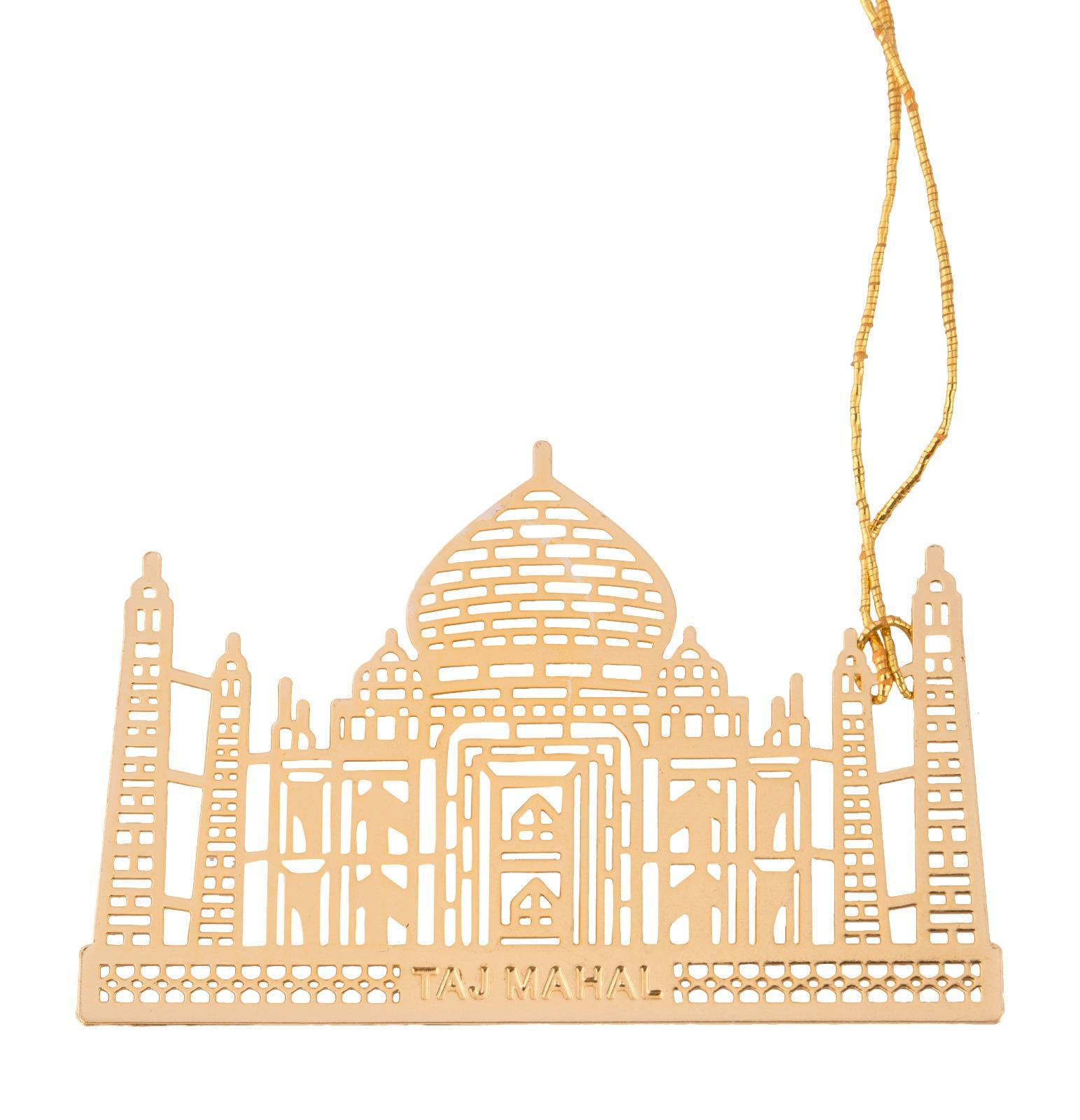 Taj Mahal Gold Plated Bookmark