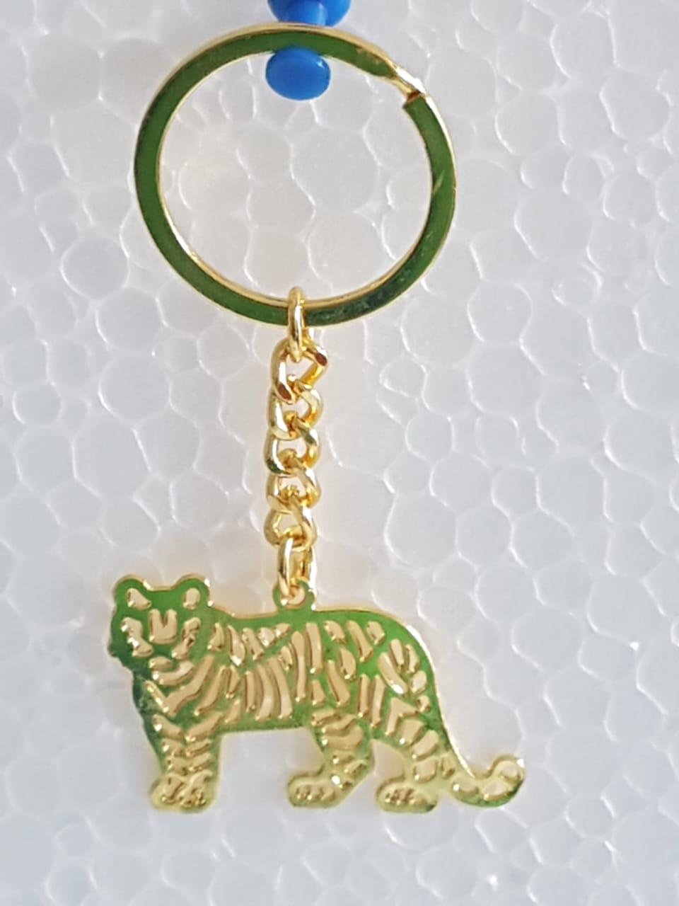 Tiger Enamel Keychain