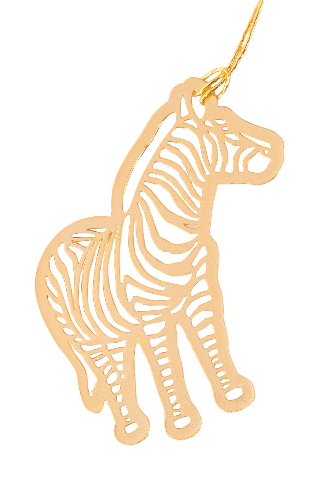 Zebra Gold Plated Bookmark